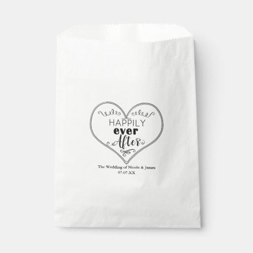 Happily Ever After Modern Fairy Tale Wedding Favor Favor Bag