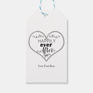 Happily Ever After Modern Fairy Tale Wedding Favor Gift Tags
