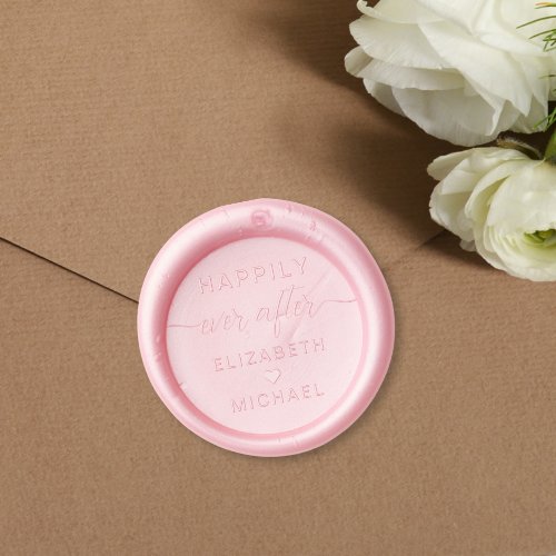 Happily Ever After Monogram Wedding Wax Seal Stamp