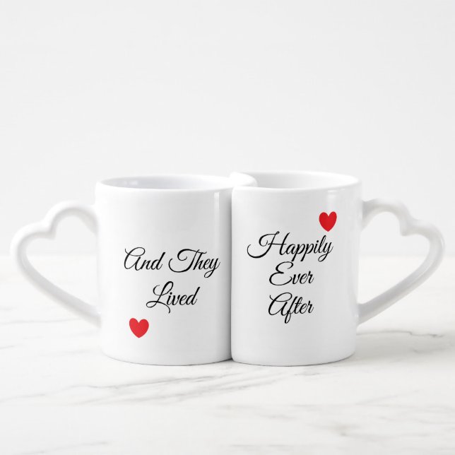 "Happily Ever After" Nesting Mugs (Front Nesting)