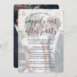 Happily Ever After Party 2 Photo Overlay Wedding Invitation
