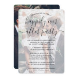 Happily Ever After Party 2 Photo Overlay Wedding Invitation Happily Ever After Party 2 Photo Overlay Wedding Invitation