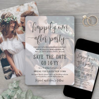 Happily Ever After Party 2 Photo Overlay Wedding