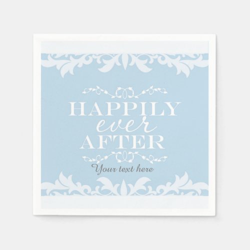 HAPPILY EVER AFTER Party Dinner Cocktail Napkins