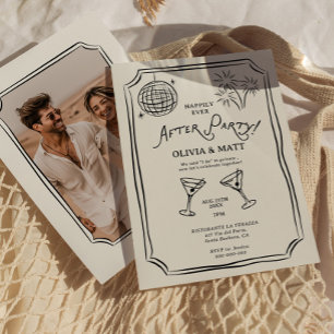 Happily Ever After Party Elopement Wedding Invitation