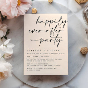 Happily Ever After Party Invitation Reception Part