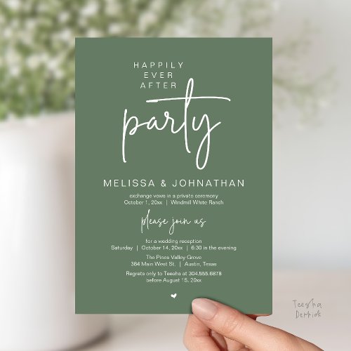 Happily Ever After Party, Modern Wedding Reception