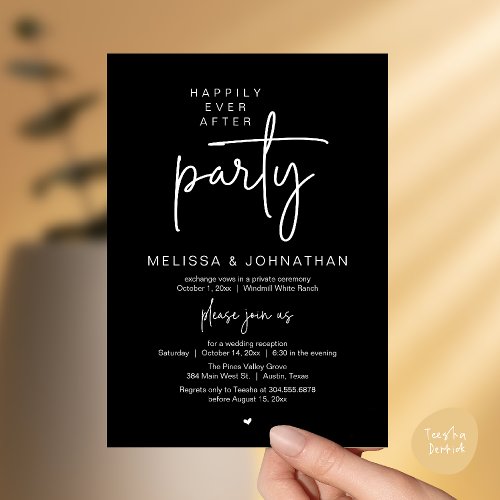 Happily Ever After Party, Modern Wedding Reception