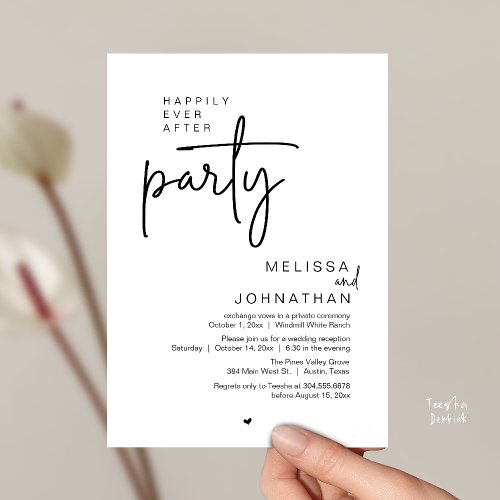 Happily Ever After Party, Modern Wedding Reception