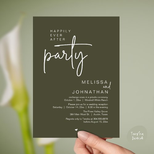 Happily Ever After Party, Modern Wedding Reception