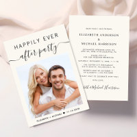 Happily Ever After Party Photo Wedding Reception