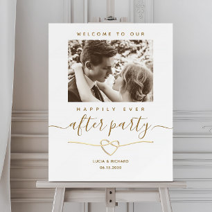 Happily Ever After Party Photo Wedding Welcome Foam Board