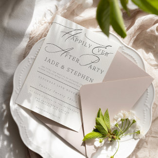 Happily Ever After Party, Reception Invitation