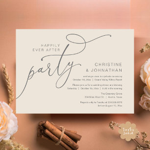 Happily Ever After Party, Romantic Dinner Dancing Invitation