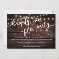 Happily Ever After Party, Rustic Wedding Dinner