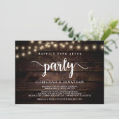 Happily Ever After party,  String Ligh, Elopement Invitation (Standing Front)