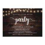 Happily Ever After party, String Ligh, Elopement Invitation Happily Ever After party, String Ligh, Elopement Invitation