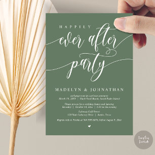 Happily Ever After Party Wedding Dinner, Copper Invitation