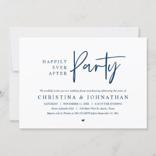 Happily Ever After Party Wedding Dinner Dancing Invitation