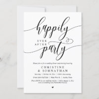 Happily Ever After Party, Wedding Elopement Dinner