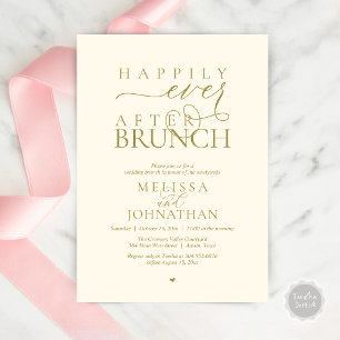 Happily Ever After Party Wedding Elopement Dinner Invitation