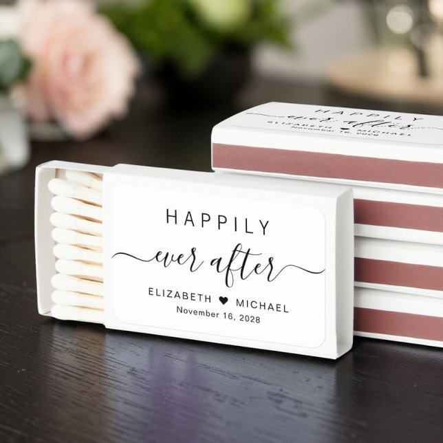 Happily Ever After Party Wedding Matchboxes (Happily Ever After Party Wedding Matchboxes)