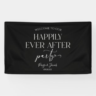 Happily Ever After Party Wedding Reception Banner
