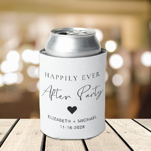 Happily Ever After Party Wedding Reception Can Cooler