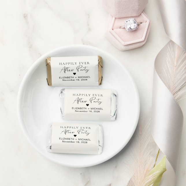 Happily Ever After Party Wedding Reception Cream Hershey's Miniatures (Wedding)