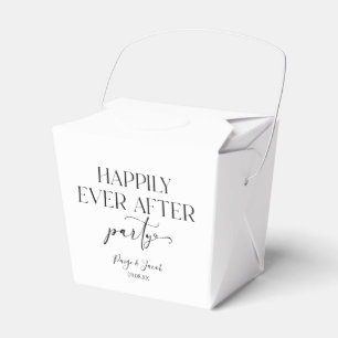 Happily Ever After Party Wedding Reception Favor Boxes