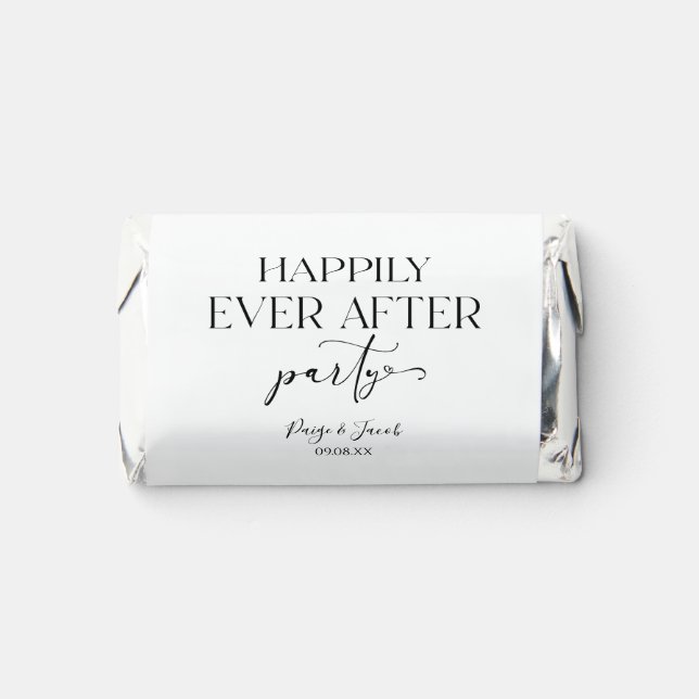 Happily Ever After Party Wedding Reception Hershey's Miniatures (Front)