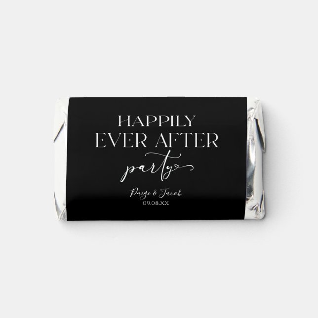 Happily Ever After Party Wedding Reception Hershey's Miniatures (Front)