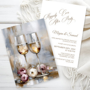 Happily Ever After Party Wedding Reception Invitation