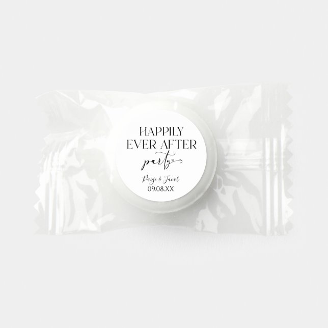 Happily Ever After Party Wedding Reception Life Saver® Mints (Front)