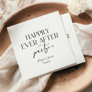 Happily Ever After Party Wedding Reception Napkins