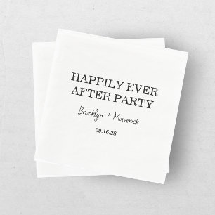 Happily Ever After Party Wedding Reception Napkins