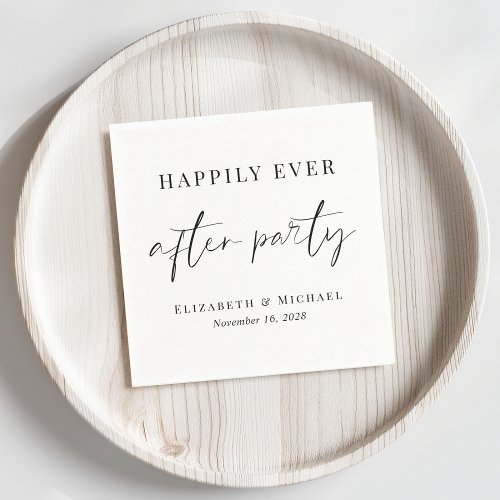 Happily Ever After Party Wedding Reception Napkins