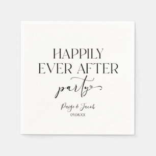 Happily Ever After Party Wedding Reception Napkins