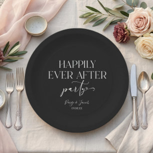 Happily Ever After Party Wedding Reception Paper Plates