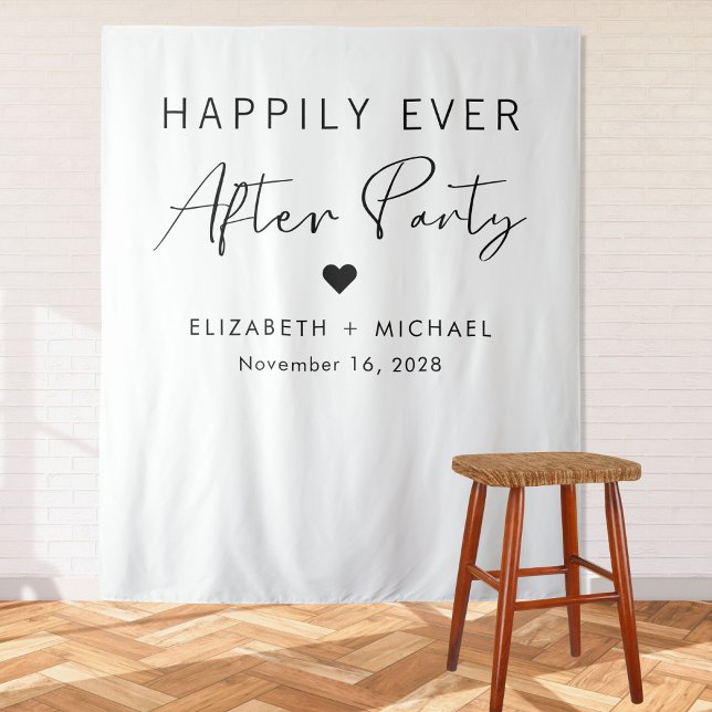 Happily Ever After Party Wedding Reception Tapestry (Creator Uploaded)
