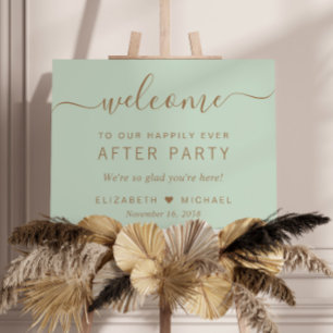 Happily Ever After Party Wedding Reception Welcome Foam Board