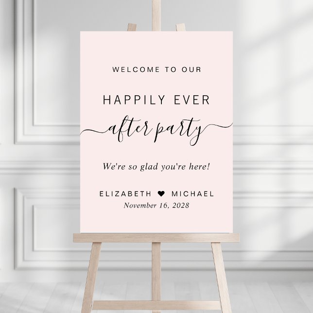 Happily Ever After Party Wedding Reception Welcome Foam Board (Creator Uploaded)