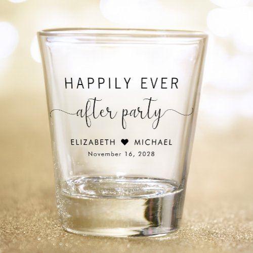 Happily Ever After Party Wedding Shot Glass