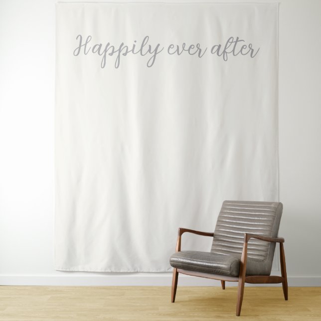 Happily Ever After Pearl White Silver Backdrop  (In Situ)