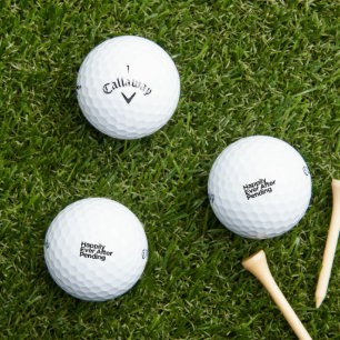 Happily Ever After Pending   Newly Engaged Couples Golf Balls