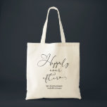Happily Ever After Personalized 1st Anniversary Tote Bag<br><div class="desc">A romantic and elegant calligraphy script on this 1st wedding anniversary tote bag makes a special keepsake anniversary gift for the happy couple.  Personalize with the names of the bride and groom and their wedding date or anniversary year for a thoughtful keepsake. Happily ever after and happy memories.</div>