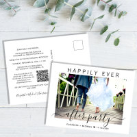 Happily Ever After Photo QR Code Wedding Reception