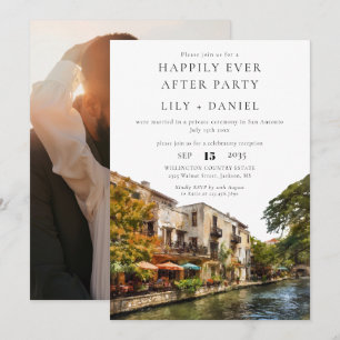 Happily Ever After Photo San Antonio Wedding Invitation