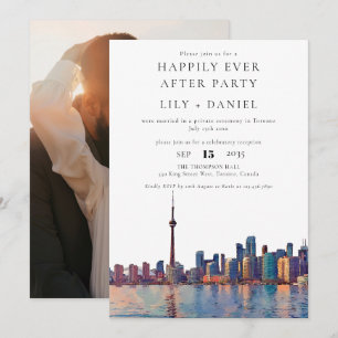 Happily Ever After Photo Toronto Wedding Invitation