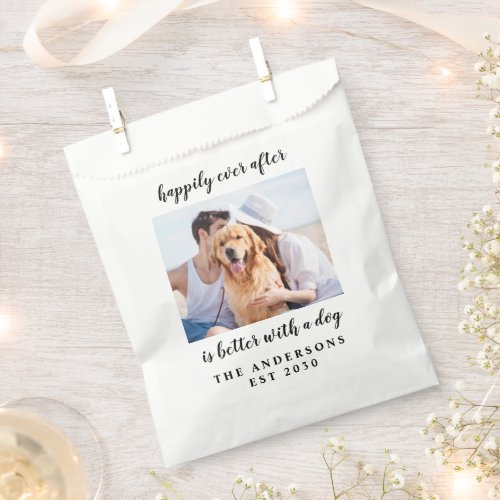 Happily Ever After Photo Wedding Favor Bag